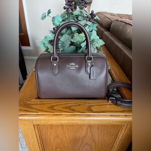 Coach Maple/Silver Rowan Satchel Bag